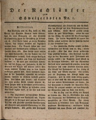 Der aufrichtige und wohlerfahrene Schweizer-Bote (Der Schweizer-Bote) Donnerstag 4. Januar 1821