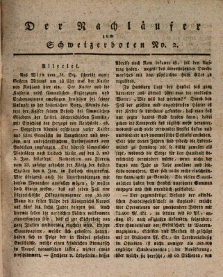 Der aufrichtige und wohlerfahrene Schweizer-Bote (Der Schweizer-Bote) Donnerstag 11. Januar 1821