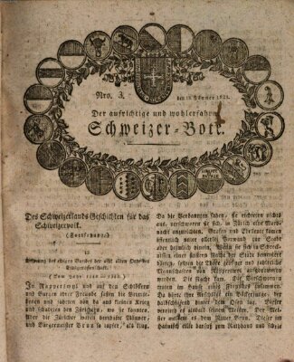 Der aufrichtige und wohlerfahrene Schweizer-Bote (Der Schweizer-Bote) Donnerstag 18. Januar 1821