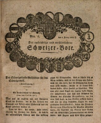 Der aufrichtige und wohlerfahrene Schweizer-Bote (Der Schweizer-Bote) Donnerstag 8. Februar 1821