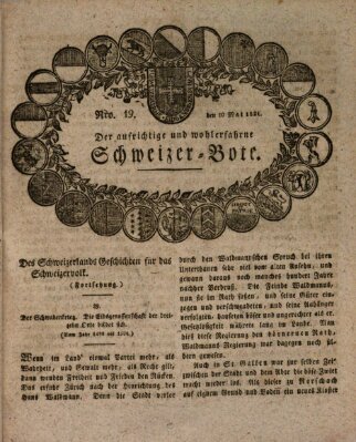 Der aufrichtige und wohlerfahrene Schweizer-Bote (Der Schweizer-Bote) Donnerstag 10. Mai 1821