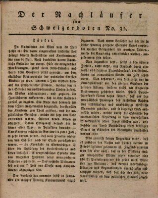 Der aufrichtige und wohlerfahrene Schweizer-Bote (Der Schweizer-Bote) Donnerstag 9. August 1821