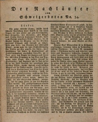 Der aufrichtige und wohlerfahrene Schweizer-Bote (Der Schweizer-Bote) Donnerstag 23. August 1821