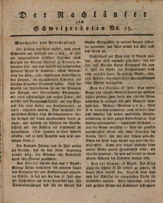 Der aufrichtige und wohlerfahrene Schweizer-Bote (Der Schweizer-Bote) Donnerstag 30. August 1821