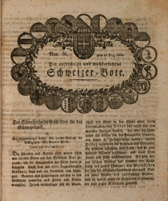 Der aufrichtige und wohlerfahrene Schweizer-Bote (Der Schweizer-Bote) Donnerstag 13. Dezember 1821