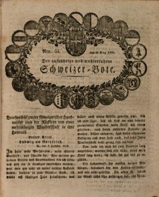 Der aufrichtige und wohlerfahrene Schweizer-Bote (Der Schweizer-Bote) Donnerstag 20. Dezember 1821