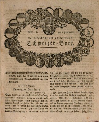 Der aufrichtige und wohlerfahrene Schweizer-Bote (Der Schweizer-Bote) Donnerstag 10. Januar 1822