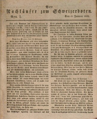 Der aufrichtige und wohlerfahrene Schweizer-Bote (Der Schweizer-Bote) Donnerstag 31. Januar 1822