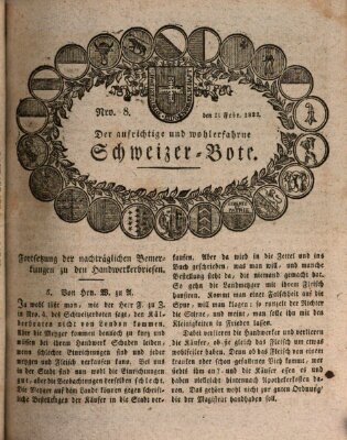 Der aufrichtige und wohlerfahrene Schweizer-Bote (Der Schweizer-Bote) Donnerstag 21. Februar 1822