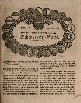 Der aufrichtige und wohlerfahrene Schweizer-Bote (Der Schweizer-Bote) Donnerstag 2. Mai 1822