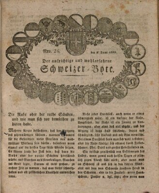 Der aufrichtige und wohlerfahrene Schweizer-Bote (Der Schweizer-Bote) Donnerstag 27. Juni 1822