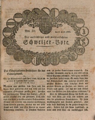 Der aufrichtige und wohlerfahrene Schweizer-Bote (Der Schweizer-Bote) Donnerstag 25. Juli 1822