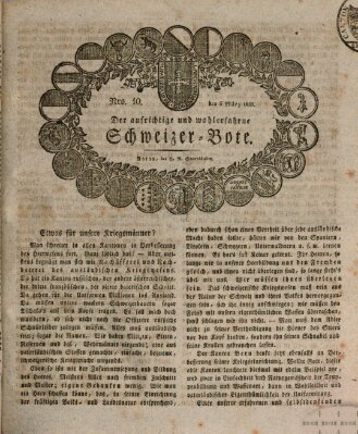 Der aufrichtige und wohlerfahrene Schweizer-Bote (Der Schweizer-Bote) Donnerstag 6. März 1823