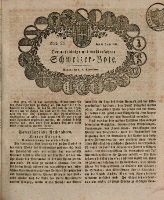 Der aufrichtige und wohlerfahrene Schweizer-Bote (Der Schweizer-Bote) Donnerstag 19. Juni 1823