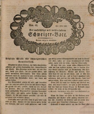 Der aufrichtige und wohlerfahrene Schweizer-Bote (Der Schweizer-Bote) Donnerstag 2. Oktober 1823