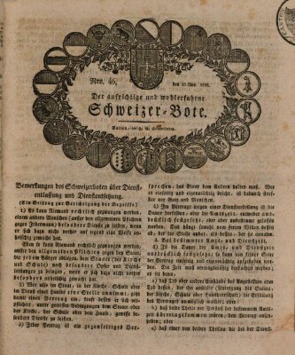 Der aufrichtige und wohlerfahrene Schweizer-Bote (Der Schweizer-Bote) Donnerstag 13. November 1823