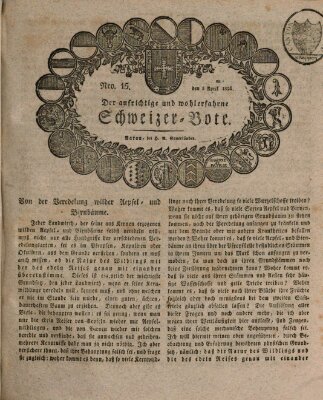 Der aufrichtige und wohlerfahrene Schweizer-Bote (Der Schweizer-Bote) Donnerstag 8. April 1824