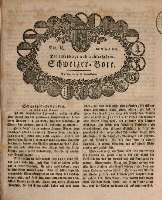 Der aufrichtige und wohlerfahrene Schweizer-Bote (Der Schweizer-Bote) Donnerstag 29. April 1824