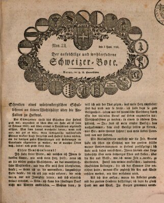 Der aufrichtige und wohlerfahrene Schweizer-Bote (Der Schweizer-Bote) Donnerstag 3. Juni 1824