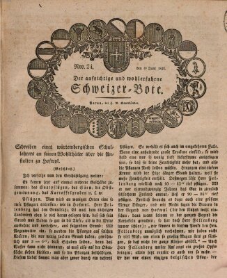 Der aufrichtige und wohlerfahrene Schweizer-Bote (Der Schweizer-Bote) Donnerstag 10. Juni 1824