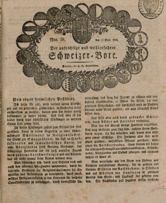 Der aufrichtige und wohlerfahrene Schweizer-Bote (Der Schweizer-Bote) Donnerstag 16. September 1824