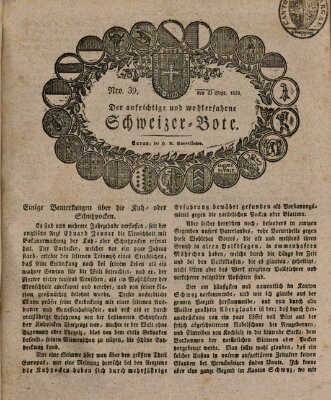 Der aufrichtige und wohlerfahrene Schweizer-Bote (Der Schweizer-Bote) Donnerstag 23. September 1824