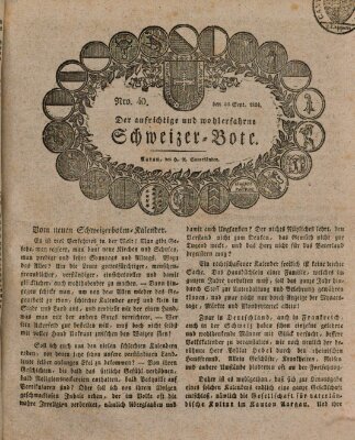 Der aufrichtige und wohlerfahrene Schweizer-Bote (Der Schweizer-Bote) Donnerstag 30. September 1824