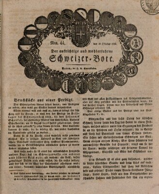 Der aufrichtige und wohlerfahrene Schweizer-Bote (Der Schweizer-Bote) Donnerstag 28. Oktober 1824