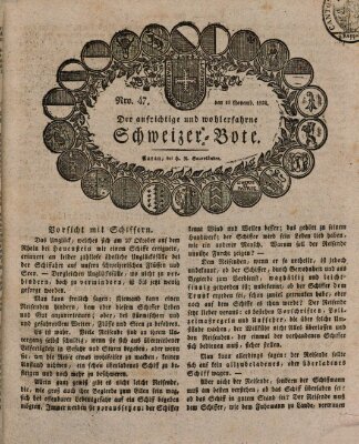 Der aufrichtige und wohlerfahrene Schweizer-Bote (Der Schweizer-Bote) Donnerstag 18. November 1824