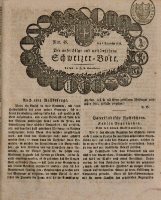 Der aufrichtige und wohlerfahrene Schweizer-Bote (Der Schweizer-Bote) Donnerstag 2. Dezember 1824