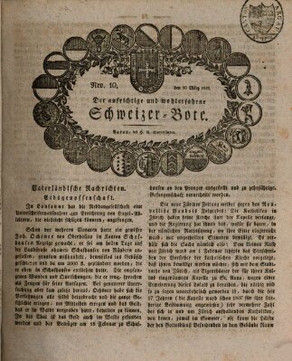 Der aufrichtige und wohlerfahrene Schweizer-Bote (Der Schweizer-Bote) Donnerstag 10. März 1825