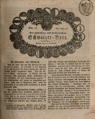 Der aufrichtige und wohlerfahrene Schweizer-Bote (Der Schweizer-Bote) Donnerstag 17. März 1825