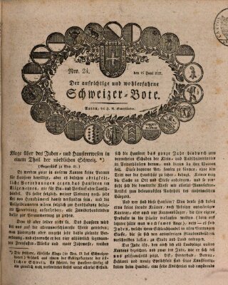 Der aufrichtige und wohlerfahrene Schweizer-Bote (Der Schweizer-Bote) Donnerstag 16. Juni 1825