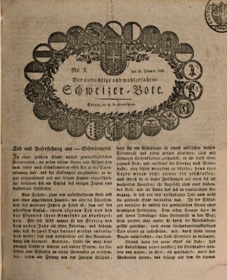 Der aufrichtige und wohlerfahrene Schweizer-Bote (Der Schweizer-Bote) Donnerstag 19. Januar 1826