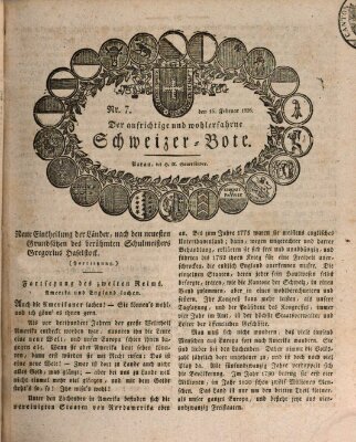 Der aufrichtige und wohlerfahrene Schweizer-Bote (Der Schweizer-Bote) Donnerstag 16. Februar 1826