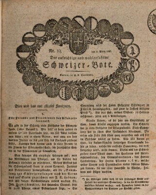 Der aufrichtige und wohlerfahrene Schweizer-Bote (Der Schweizer-Bote) Donnerstag 9. März 1826