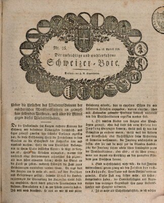 Der aufrichtige und wohlerfahrene Schweizer-Bote (Der Schweizer-Bote) Donnerstag 13. April 1826