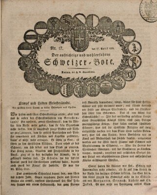 Der aufrichtige und wohlerfahrene Schweizer-Bote (Der Schweizer-Bote) Donnerstag 27. April 1826