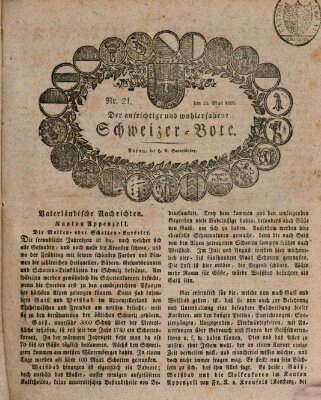 Der aufrichtige und wohlerfahrene Schweizer-Bote (Der Schweizer-Bote) Donnerstag 25. Mai 1826