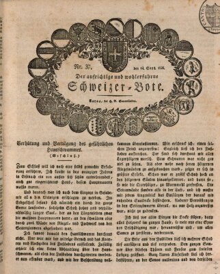 Der aufrichtige und wohlerfahrene Schweizer-Bote (Der Schweizer-Bote) Donnerstag 14. September 1826