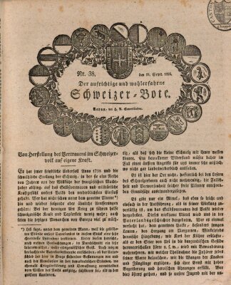 Der aufrichtige und wohlerfahrene Schweizer-Bote (Der Schweizer-Bote) Donnerstag 21. September 1826