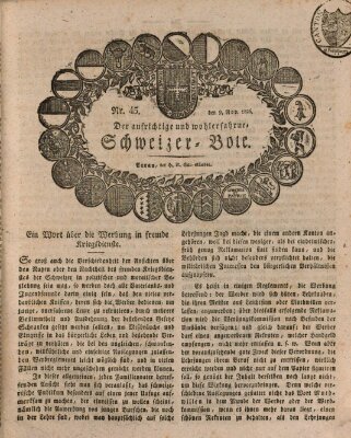 Der aufrichtige und wohlerfahrene Schweizer-Bote (Der Schweizer-Bote) Donnerstag 9. November 1826