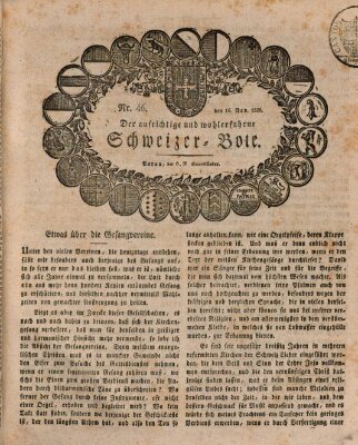 Der aufrichtige und wohlerfahrene Schweizer-Bote (Der Schweizer-Bote) Donnerstag 16. November 1826