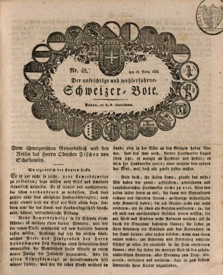 Der aufrichtige und wohlerfahrene Schweizer-Bote (Der Schweizer-Bote) Donnerstag 30. November 1826