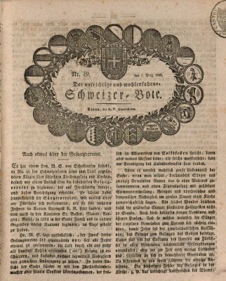 Der aufrichtige und wohlerfahrene Schweizer-Bote (Der Schweizer-Bote) Donnerstag 7. Dezember 1826