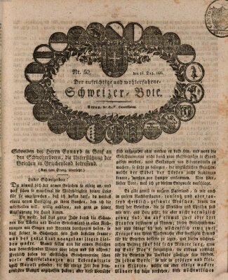 Der aufrichtige und wohlerfahrene Schweizer-Bote (Der Schweizer-Bote) Donnerstag 14. Dezember 1826