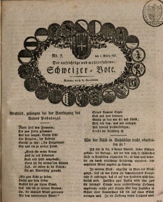 Der aufrichtige und wohlerfahrene Schweizer-Bote (Der Schweizer-Bote) Donnerstag 1. März 1827