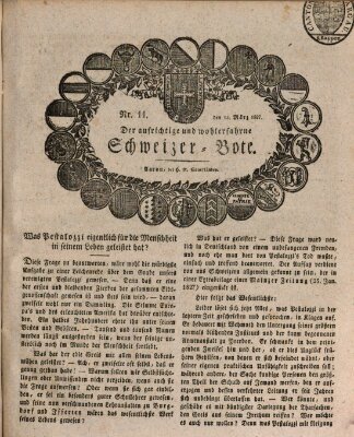 Der aufrichtige und wohlerfahrene Schweizer-Bote (Der Schweizer-Bote) Donnerstag 15. März 1827