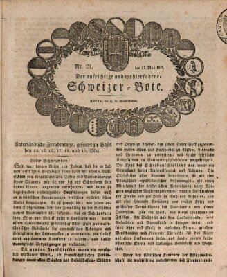 Der aufrichtige und wohlerfahrene Schweizer-Bote (Der Schweizer-Bote) Donnerstag 24. Mai 1827