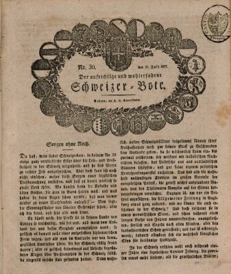 Der aufrichtige und wohlerfahrene Schweizer-Bote (Der Schweizer-Bote) Donnerstag 26. Juli 1827